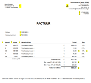 Financieel zit in ons DNA factuur opstellen
